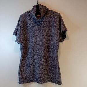 Columbia Sweater Dress Mock Turtle Neck Fuzzy Soft Women's Sz Large EUC NICE!